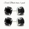 Load image into Gallery viewer, Scrub Black Black  8mm Crystal Studs 2-Pack