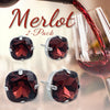Merlot Crystal Studs 2-Pack